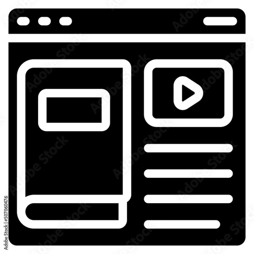 Online Educational Course Icon