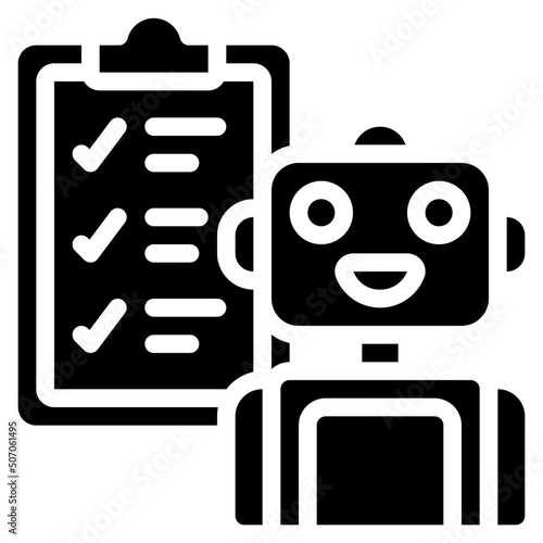 Robot Test Checklist Icon