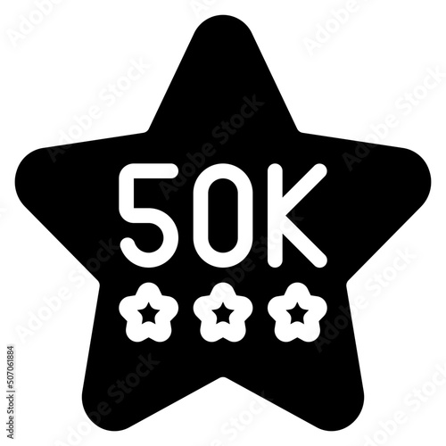 50K Reviews Icon