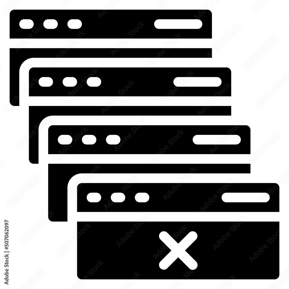 Multiple Pop Ups Icon Multiple Pop Ups Icon