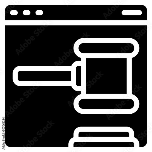 Online Law Icon
