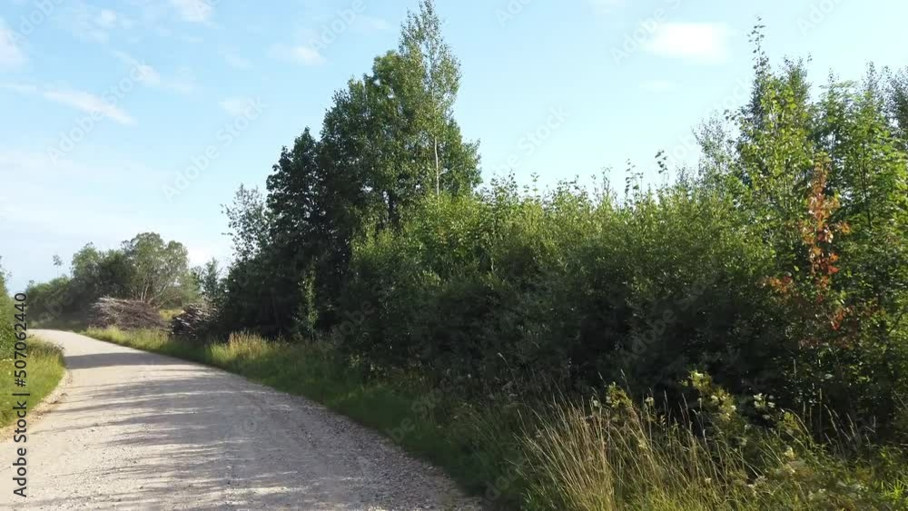 Driving on Latvian country road, 4k POV real time footage Driving on Latvian country road, 4k POV real time footage