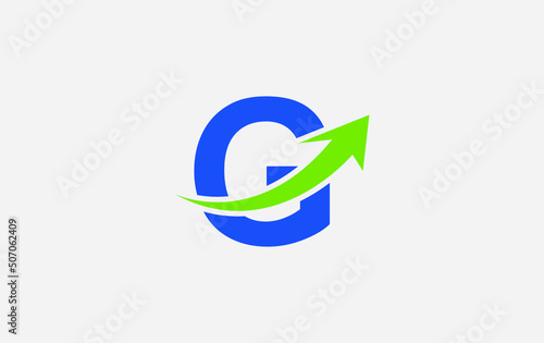 Growth arrow icon and financial logo design vector with the letters and alphabets G Free Download Growth arrow icon and financial logo design vector with the letters and alphabets G - GFXLoad