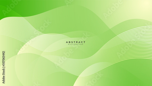 Green and white abstract background