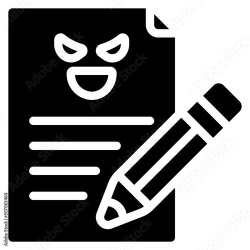 Evil Writing Icon
