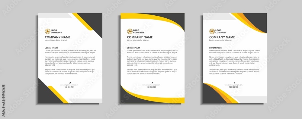 modern corporate letterhead template design modern corporate letterhead template design