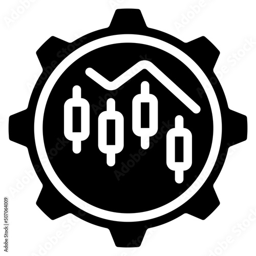 Stock Market Crash Management Icon