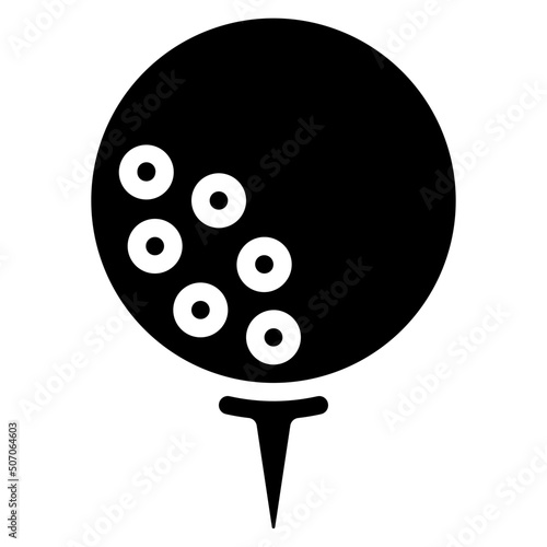 Teed Up Ball Icon