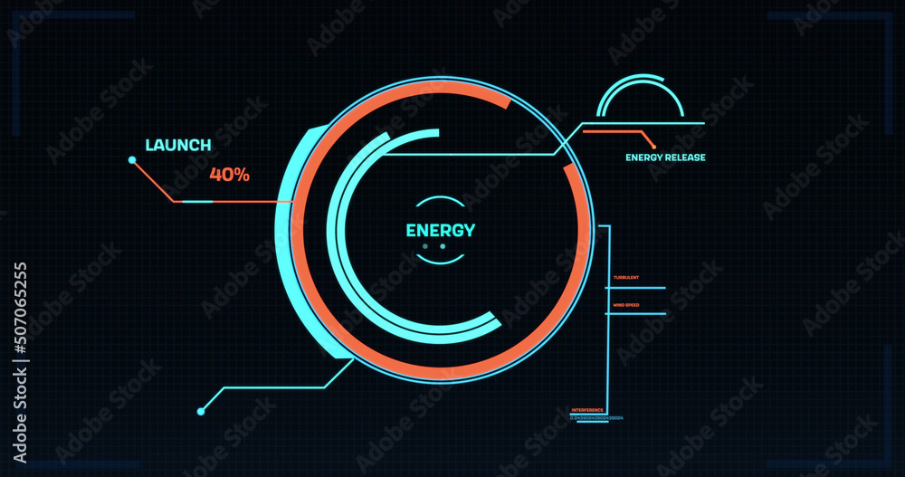 Image of scientific data processing on black background Image of scientific data processing on black background