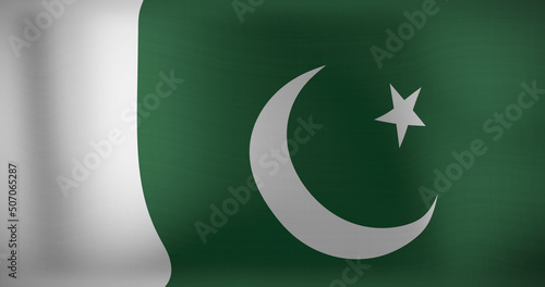 Image of waving flag of pakistan