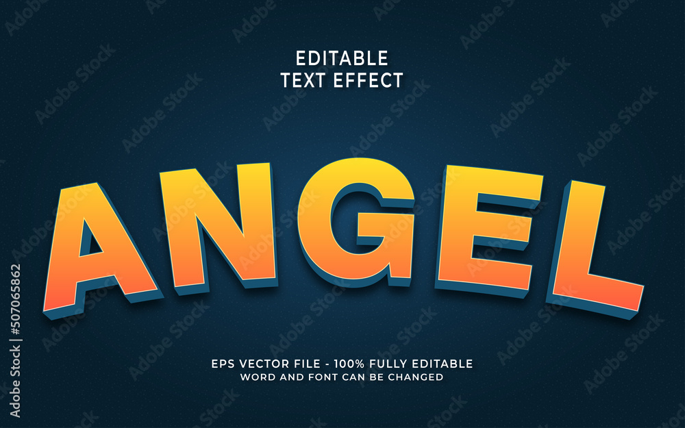 Angel Editable Text Effect