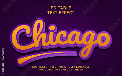 Chicago Editable Text Effect