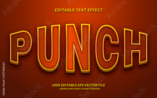 Punch Editable Text Effect