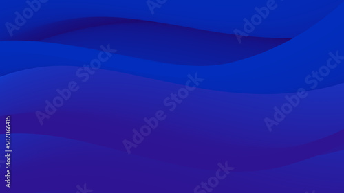 Abstract gradient background curves in blue tones. Blue gradient shape vector illustration.