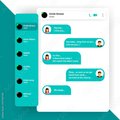 ui chatting float app template