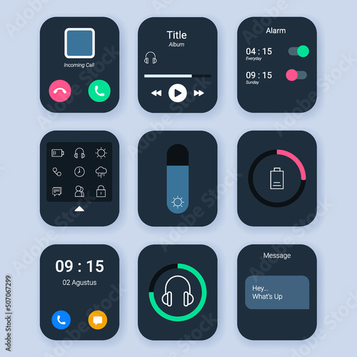 user interface smart watch framework application