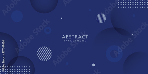 Modern blue abstract background of a composition with geometric shapes.