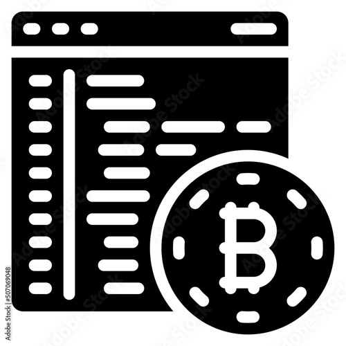 Cryptocurrency Coding Icon