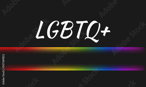 LGBT rainbow flag symbol lesbian, gay, bisexual, transgender. Poster, card, banner, background