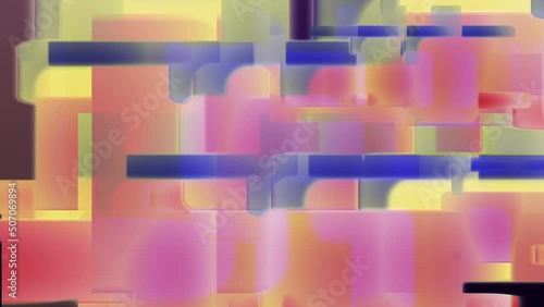 Colored Glass Rectangles Loop Background