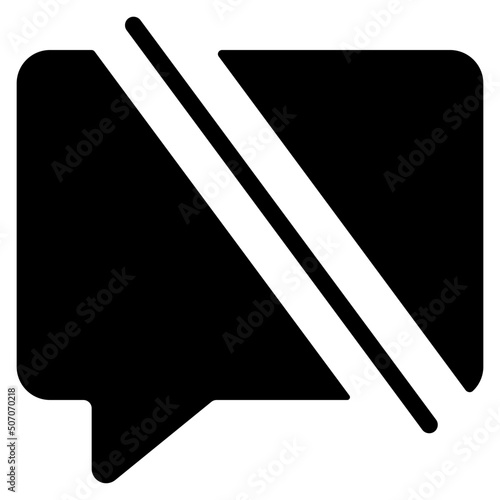 Slice Through Message Icon