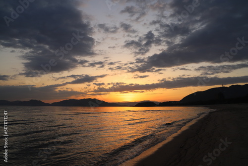 夕日と海の輝くヒカリ！SDGs地球の神秘と海とソラ！