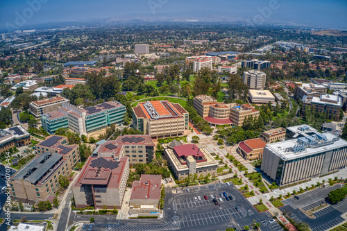 Фотография Aerial View of a large Public University in Irvine, California