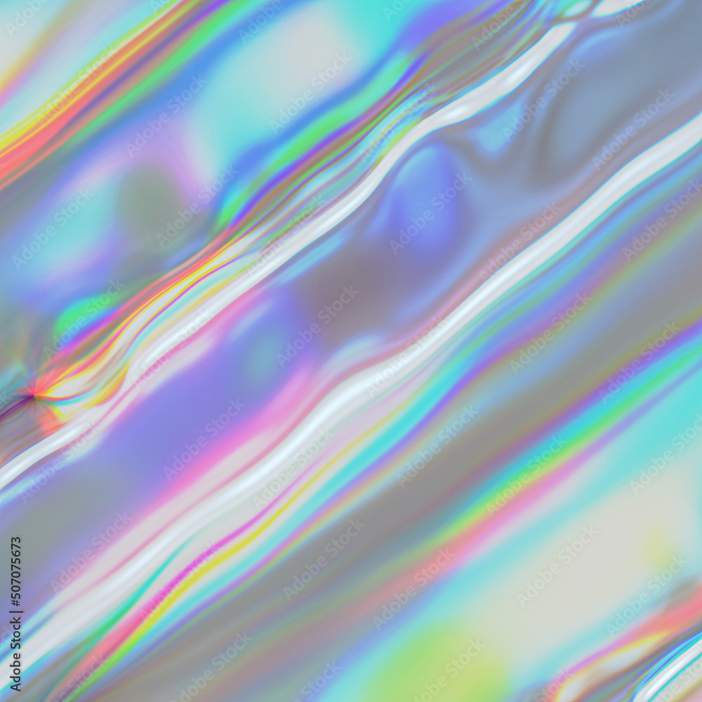 Holographic Iridescent Chroma Background