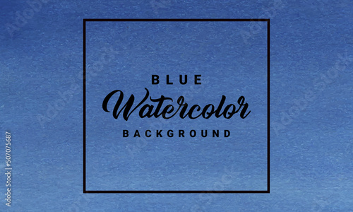 Simple Blue Abstract Watercolor Background