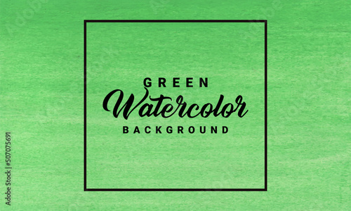 Simple Green Abstract Watercolor Background