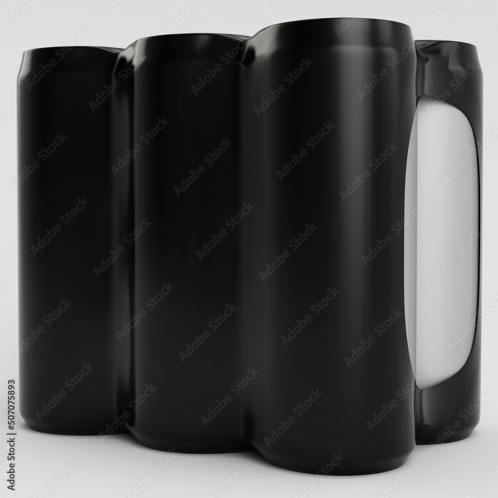3D Rendered Thin Can Shrink Wrap illustration 3D Rendered Thin Can Shrink Wrap illustration