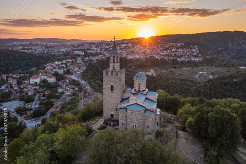 Holy Ascension of Lord Cathedral in Tsarevets fortress, Veliko Tarnovo city, Bulgaria photo