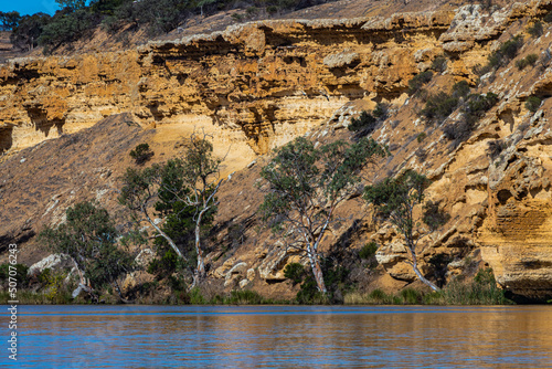 The landscape whilst houseboat cruising from Mannum on The Murray River in South Australia