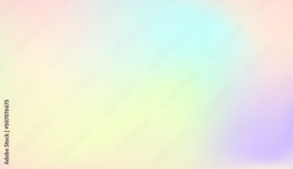 Abstract Pastel Rainbow Vector Background.