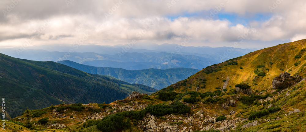 Beautiful landscapes of Ukraine, Chornohirskyy Carpathian ridge