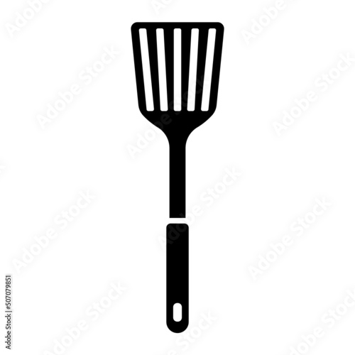 glyph kitchen utensils isolated on white background