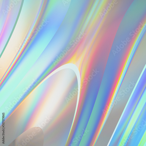 Holographic Iridescent Chroma Background