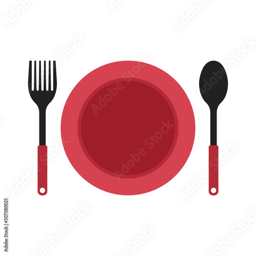 dishware isolated on white background