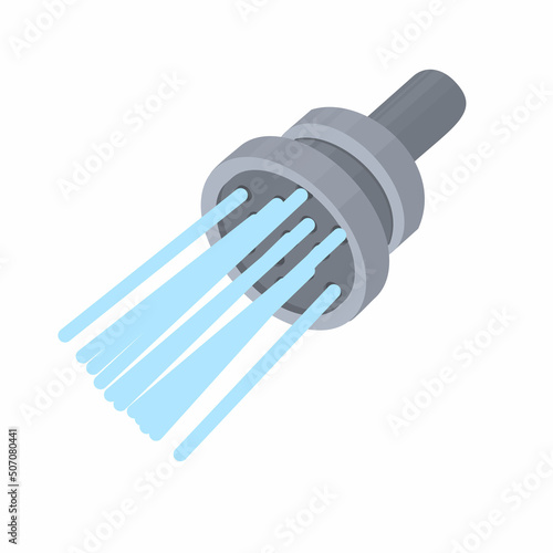 Shower head. Shower faucet, vector illustration