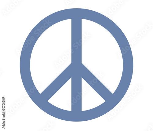 Peace symbol icon. International symbol of peace, disarmament, anti war movement. Pacifism sign. Vector flat illustration 
