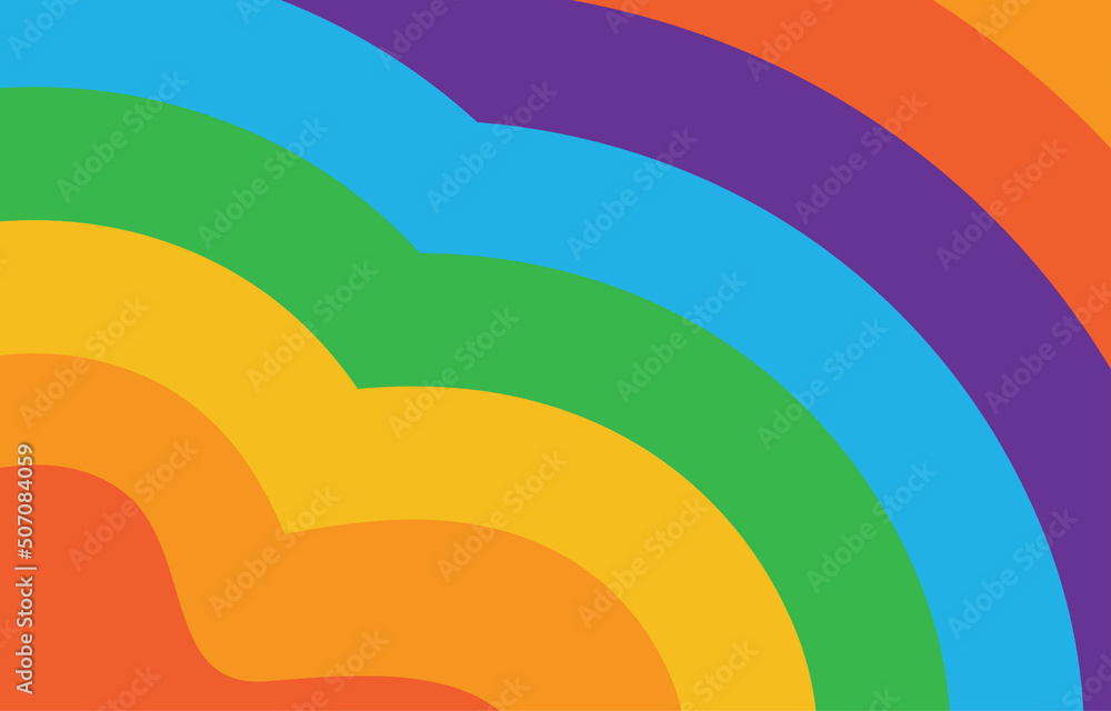 abstract pride month colorful rainbow background design for LGBTQ love ...