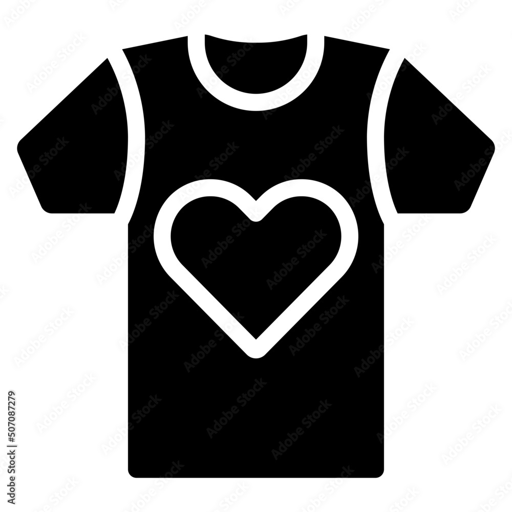 Love T Shirt Icon Love T Shirt Icon