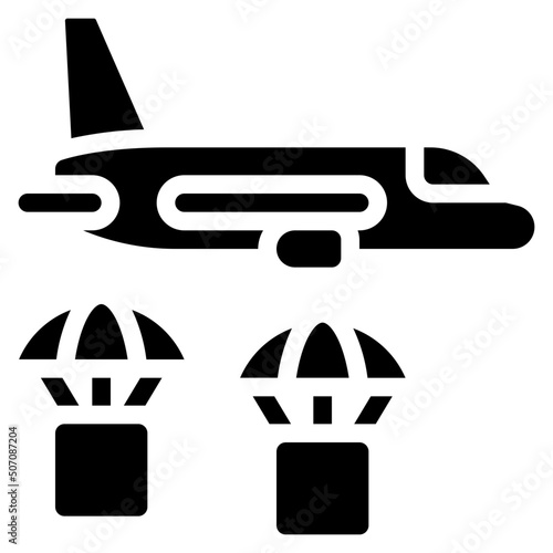 Supply Drop Airplane Icon