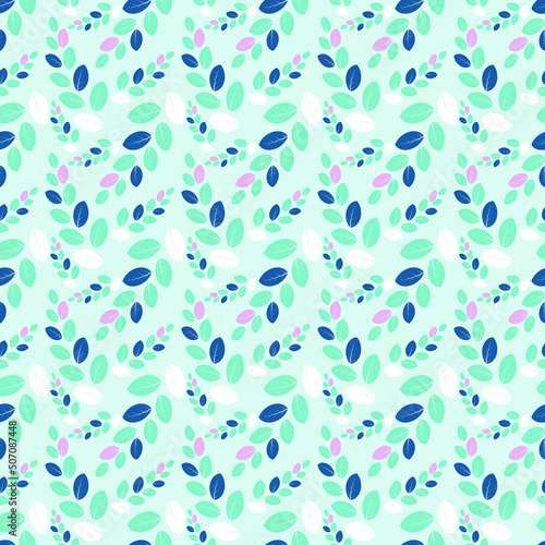 seamless herbal pattern