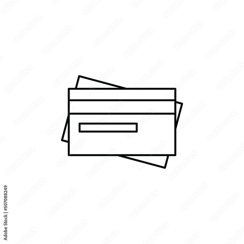 Credit Card, Payment Thin Line Icon Vector Illustration Logo Template. Suitable For Many Purposes. Credit Card, Payment Thin Line Icon Vector Illustration Logo Template. Suitable For Many Purposes.