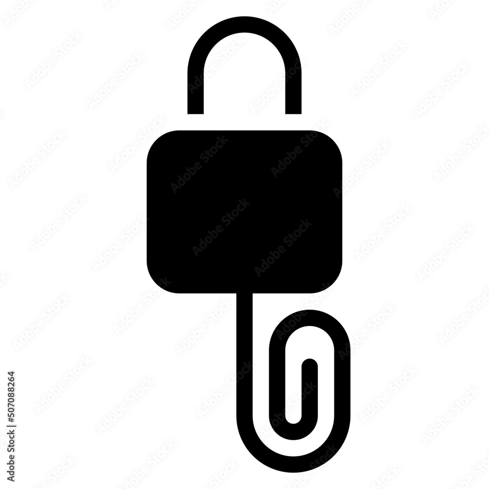 Lock Picking Paperclip Icon Lock Picking Paperclip Icon