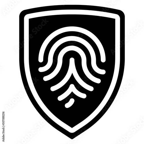 Biometrics Shield Icon
