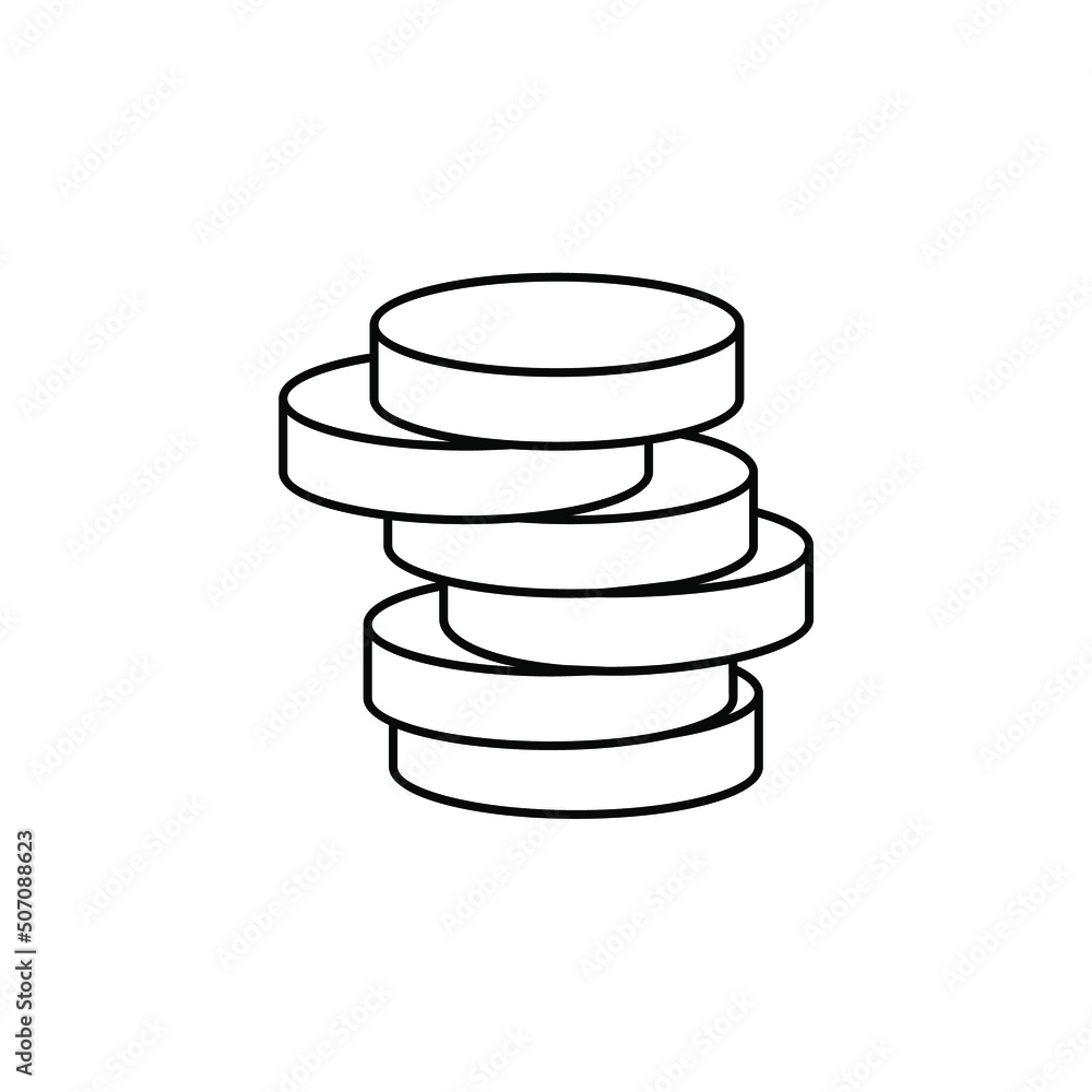 Money, Cash, Wealth, Payment Thin Line Icon Vector Illustration Logo Template. Suitable For Many Purposes. Money, Cash, Wealth, Payment Thin Line Icon Vector Illustration Logo Template. Suitable For Many Purposes.