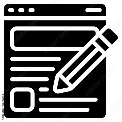 Blog Writing Icon