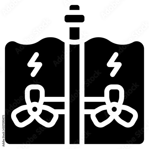 Tidal Power Icon
